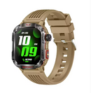 Novo Smartwatch Militar com GPS, Lanterna, Bússola, Resistente à Água