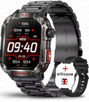 Novo Smartwatch Militar com GPS, Lanterna, Bússola, Resistente à Água